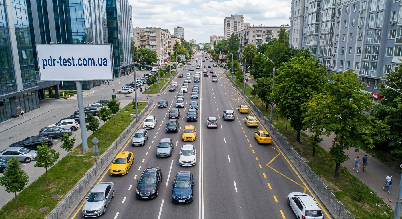 Розташування транспортних засобів на дорозі