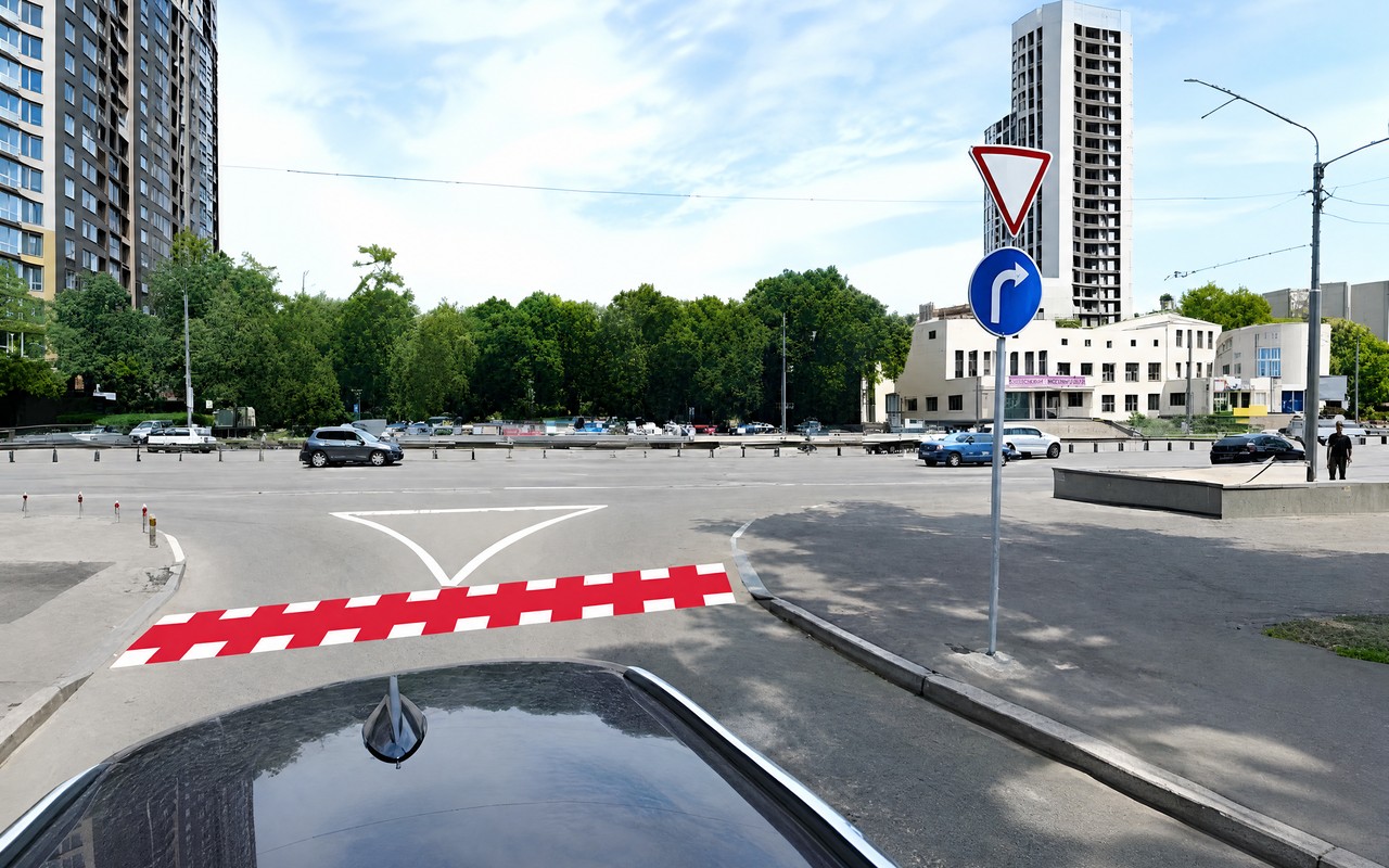 Ілюстрація: В даному випадку Вам дозволено повернути лише праворуч?